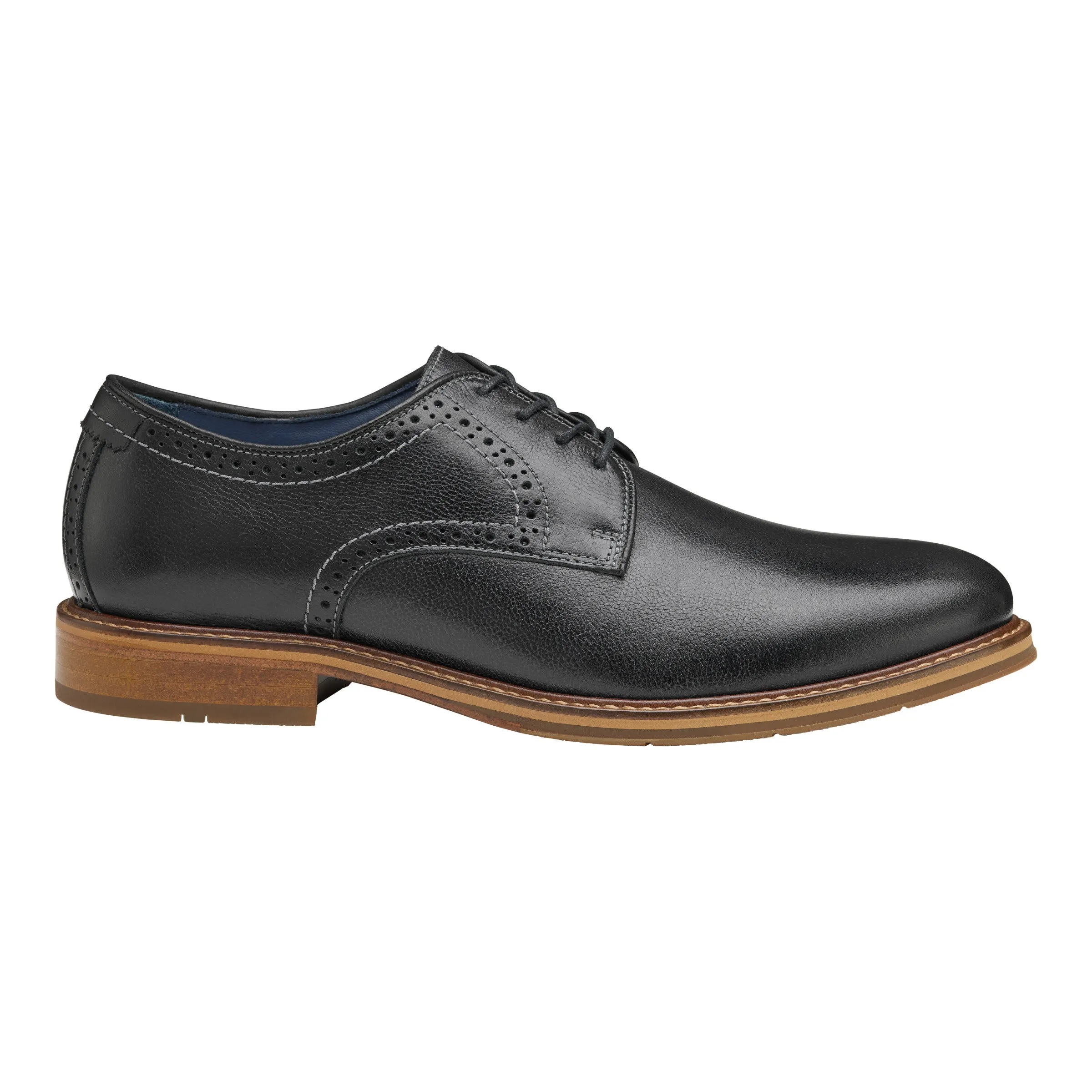 Men's Johnston & Murphy XC Flex Raleigh Plain Toe Color: Black