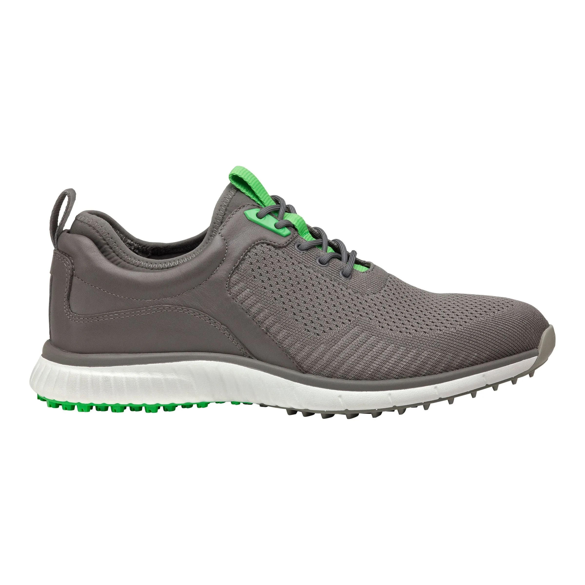 Men's Johnston & Murphy XC4 H2-Sport Hybrid kint U-Throat Color: Gray Knit/ Gray Full Grain