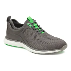 Men's Johnston & Murphy XC4 H2-Sport Hybrid kint U-Throat Color: Gray Knit/ Gray Full Grain