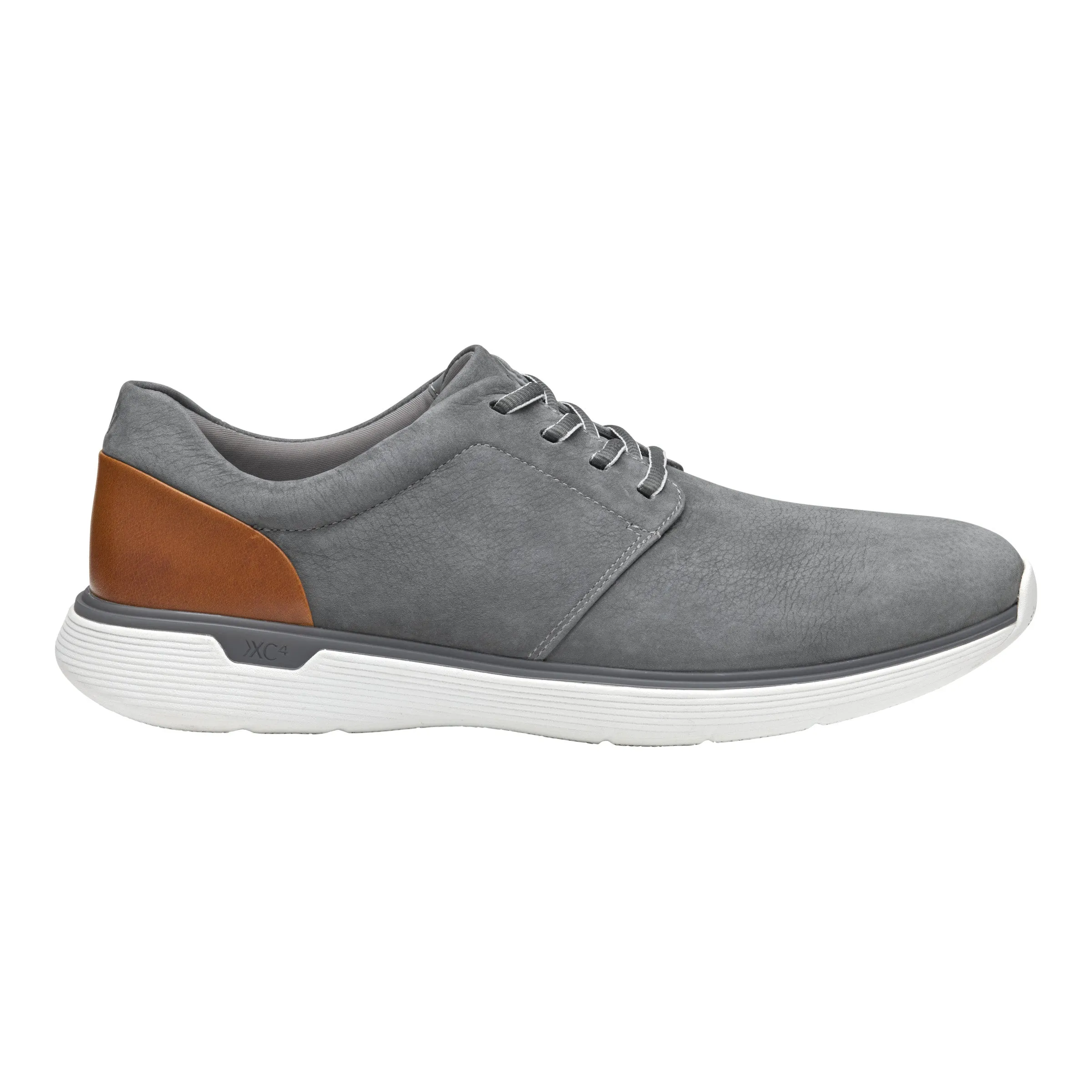 Men's Johnston & Murphy XC4 Prentiss 2.0 Waterproof Plain Toe Color: Gray