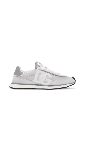 Mixed-material DG CUSHION Sneakers - Light Grey