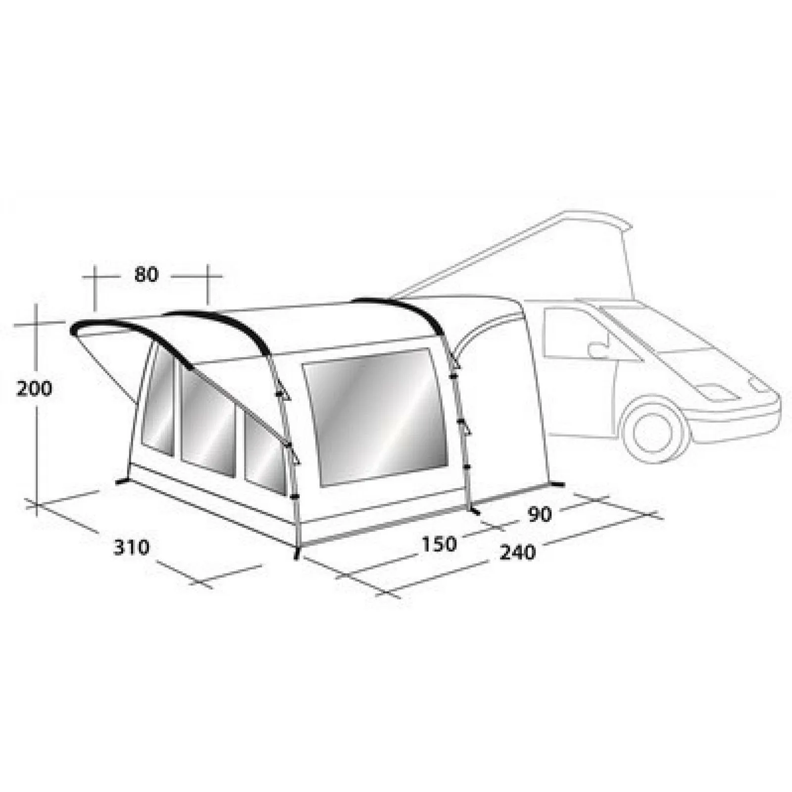 Outwell Darlington Cruising Driveaway Awning (2018 Edition)