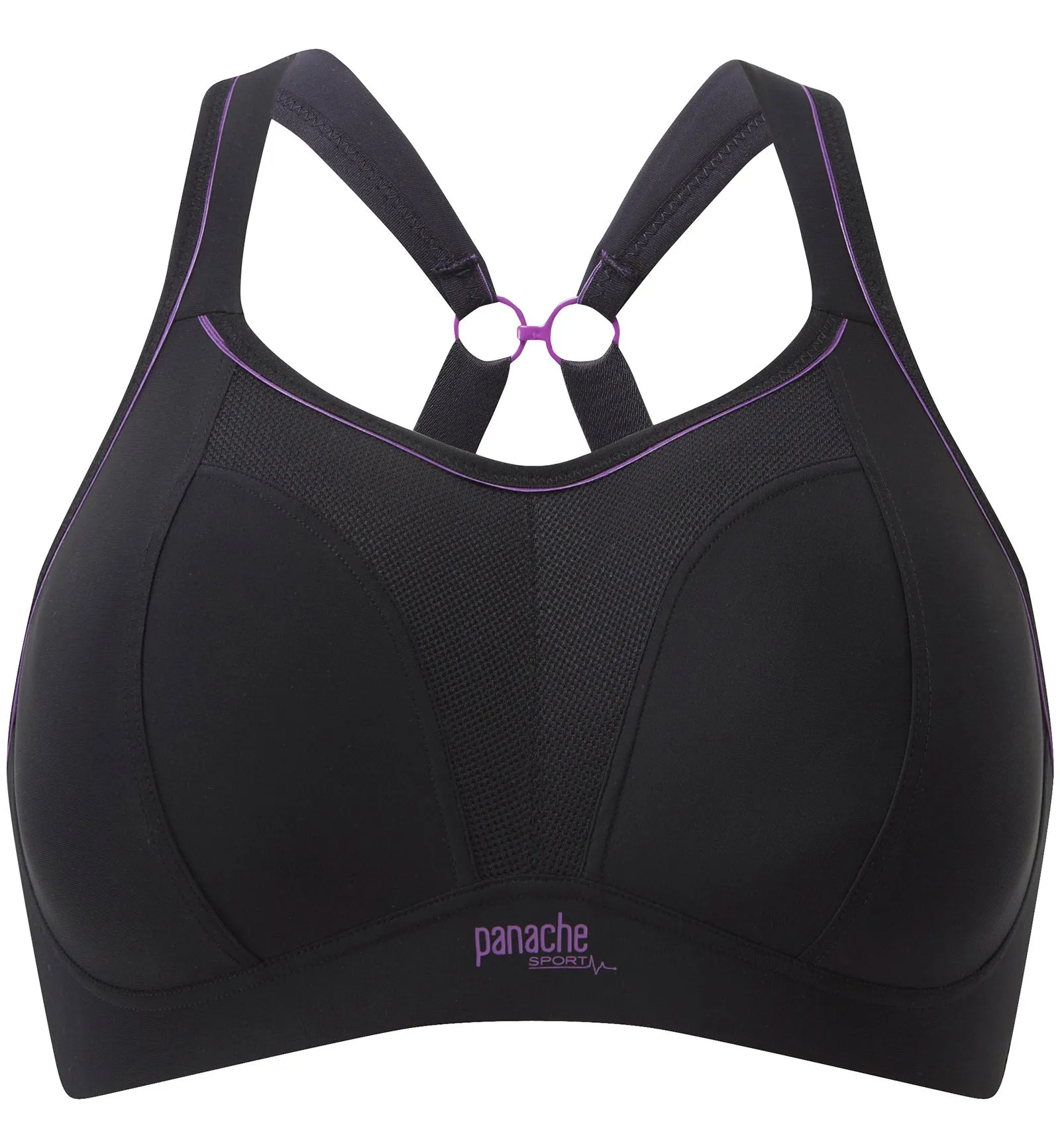 Panache Boundless Racerback Non-Wire Sports Bra (7341) - Black