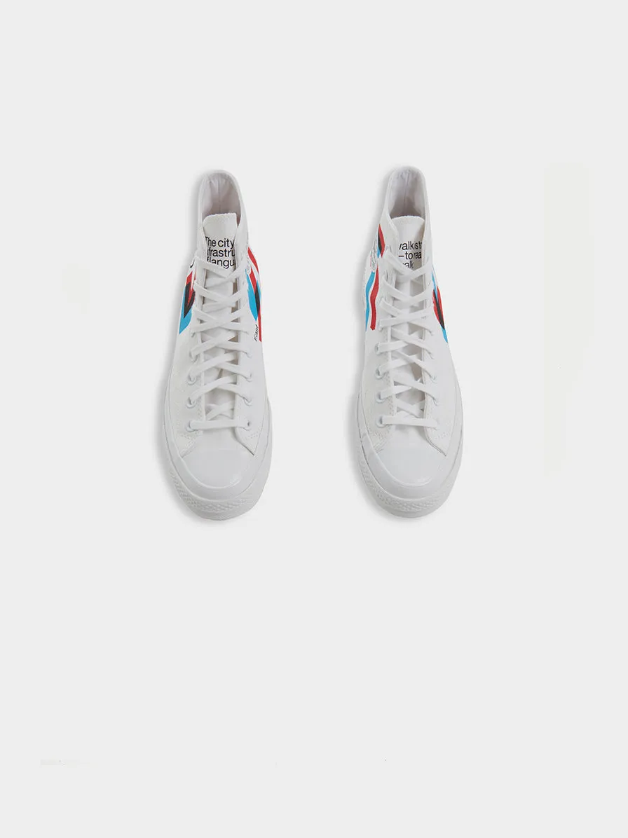 Patta Chuck 70 Hi, White Red / Blue