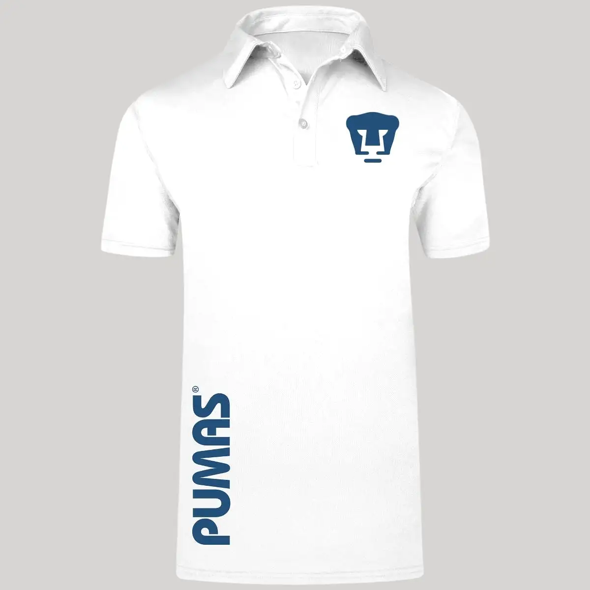 Playera tipo polo Hombre Pumas UNAM Retro Azul Vinil