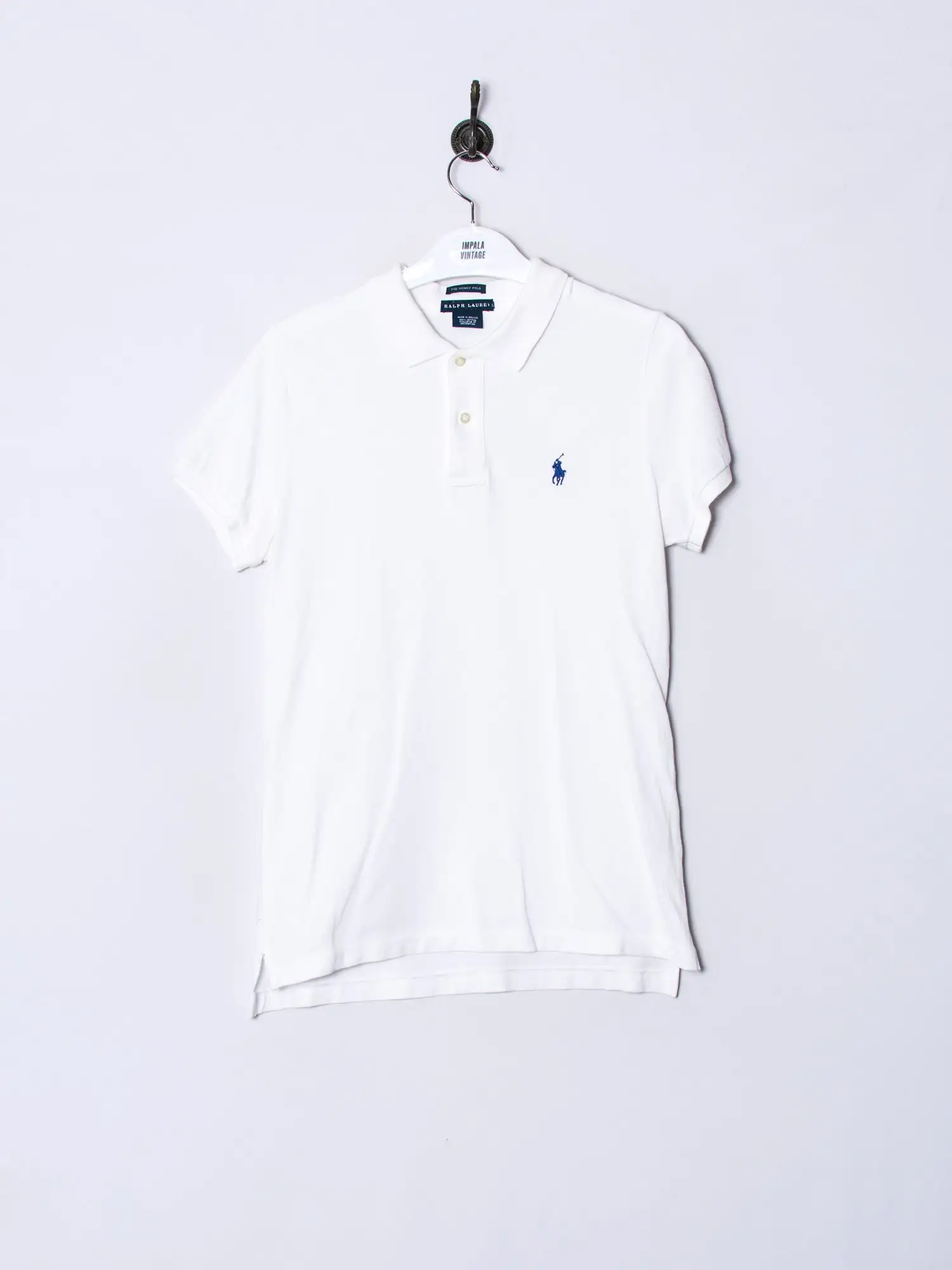 Polo Ralph Lauren Skinny White Poloshirt