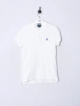 Polo Ralph Lauren Skinny White Poloshirt