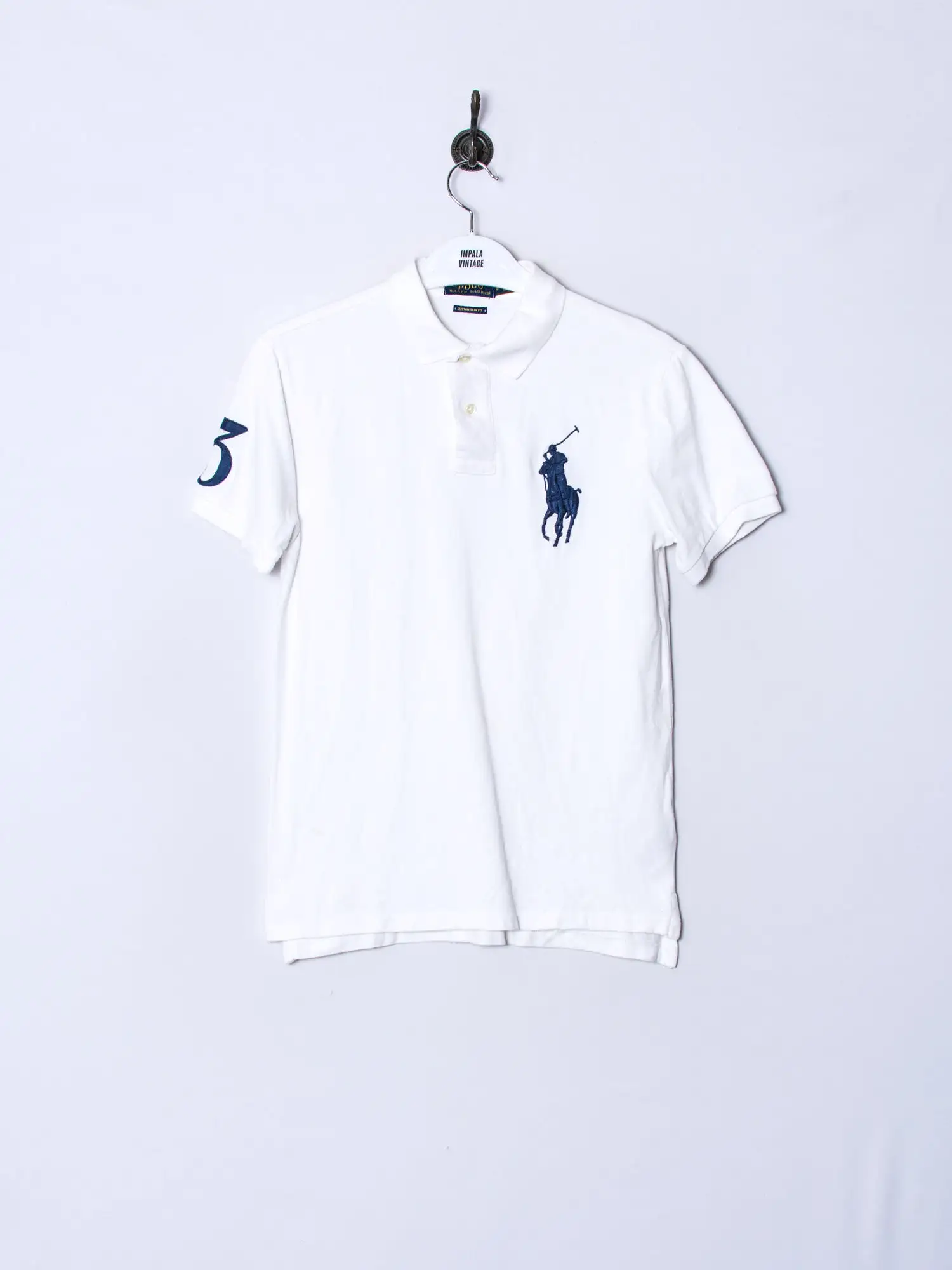 Polo Ralph Lauren White V Poloshirt