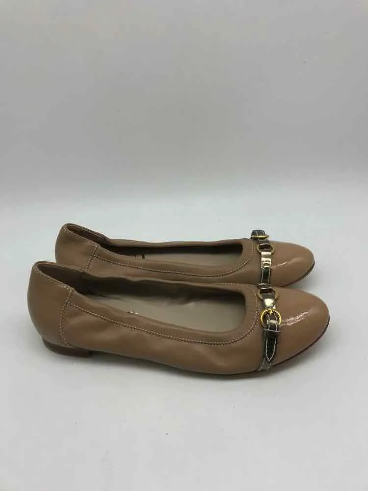 Pre-Owned AGL Tan Size 38.5 Ballet Flats