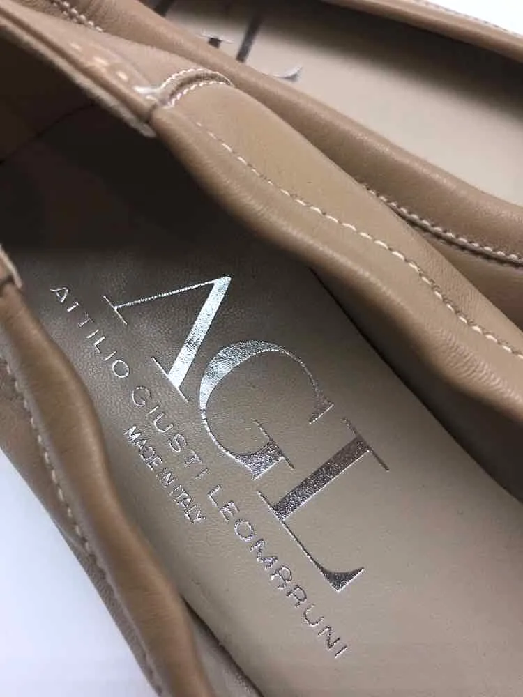 Pre-Owned AGL Tan Size 38.5 Ballet Flats