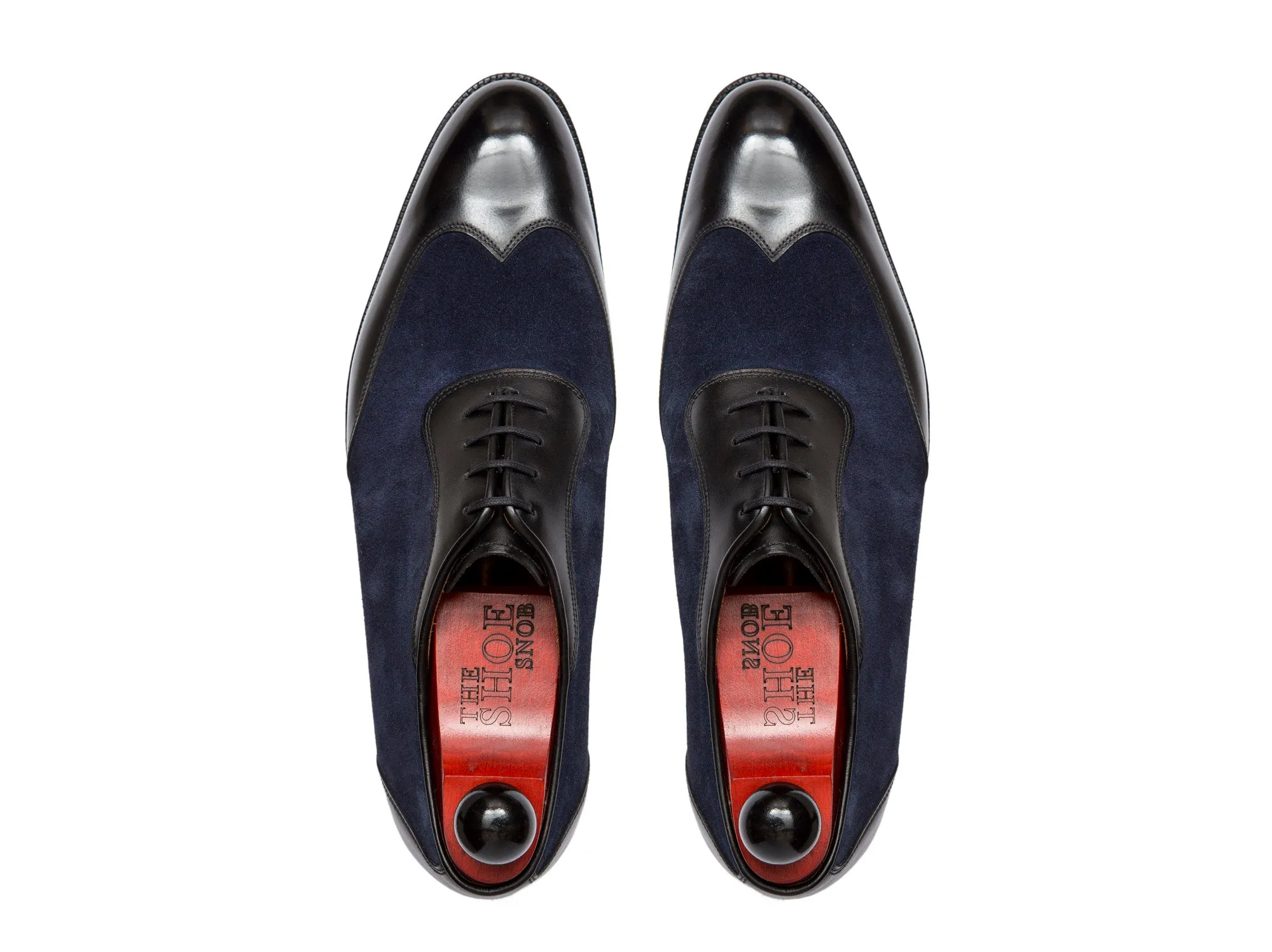 Rainier - MTO - Black Calf / Dark Blue Suede - NGT Last - Single Leather Sole