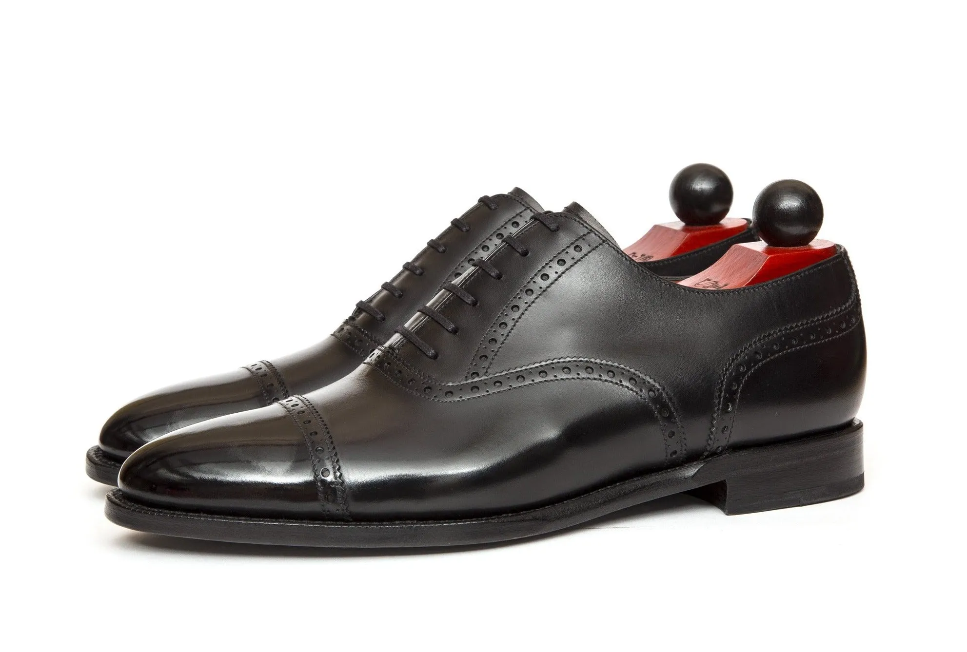 Redmond - MTO - Black Calf - TMG Last - Single Leather Sole