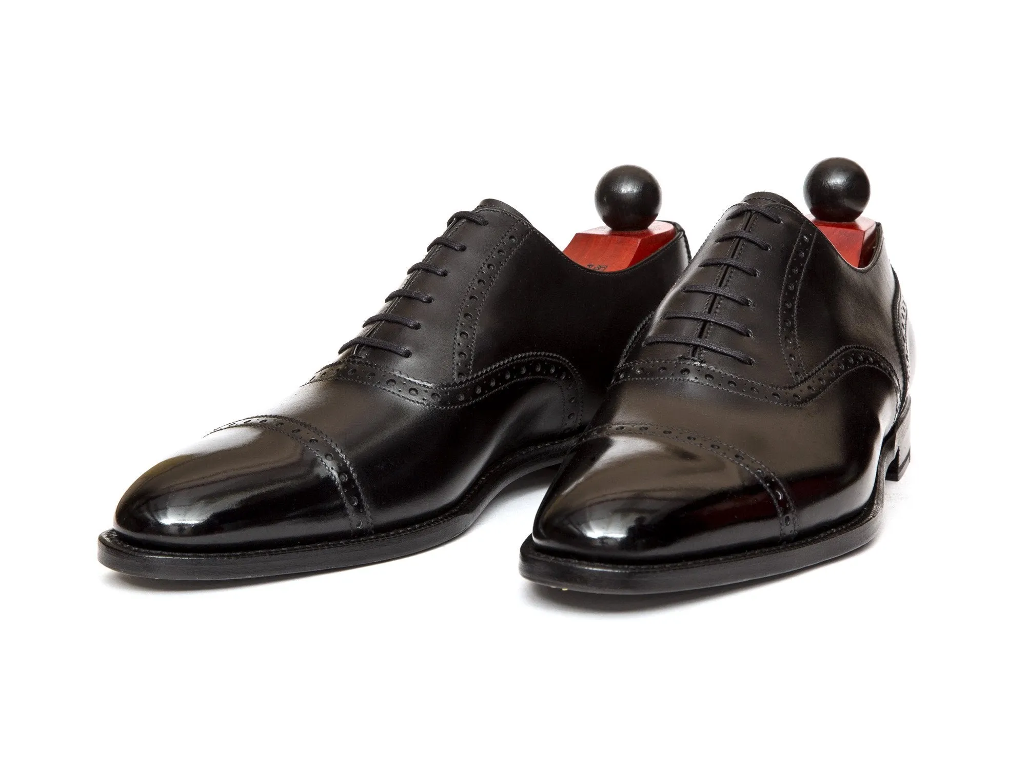 Redmond - MTO - Black Calf - TMG Last - Single Leather Sole