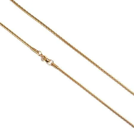 Replacement Chain 18K Gold Plated 14mm Golden Gilt Necklace