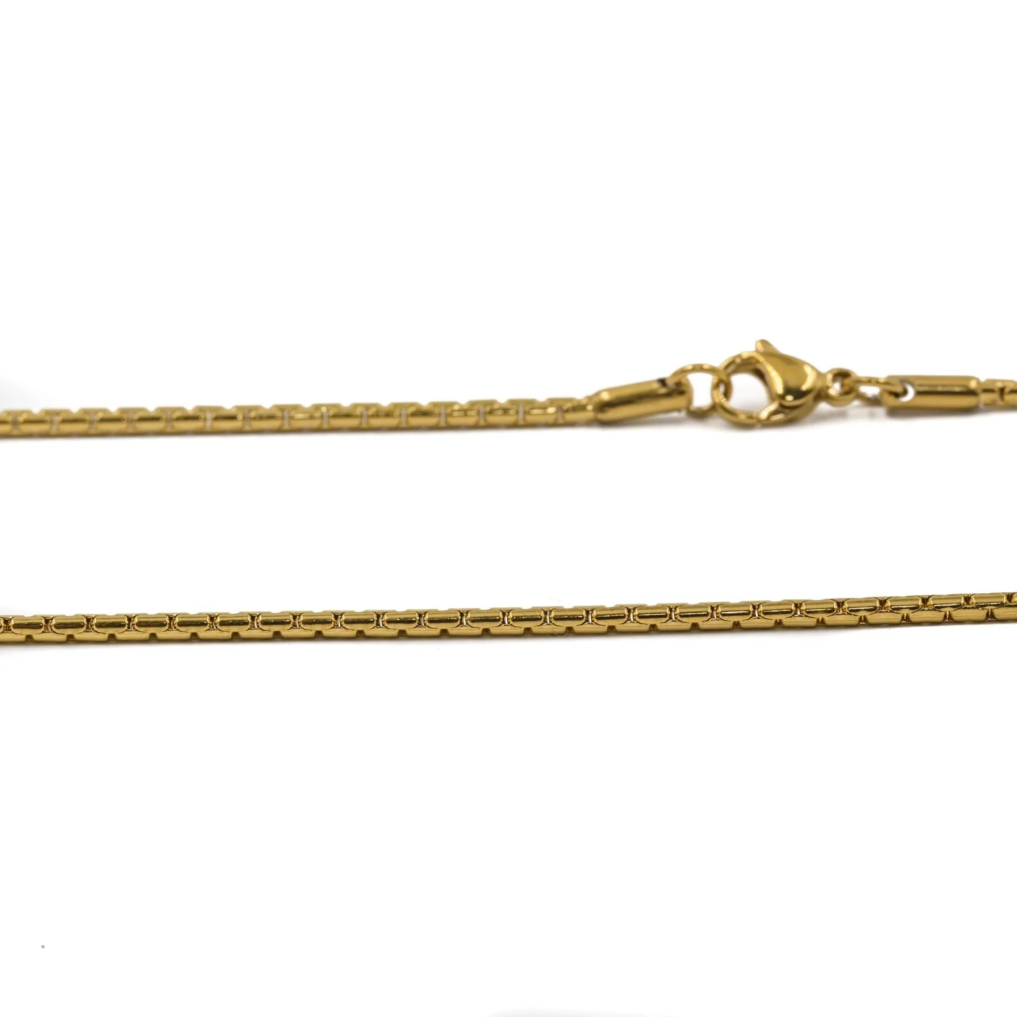 Replacement Chain 18K Gold Plated 14mm Golden Gilt Necklace