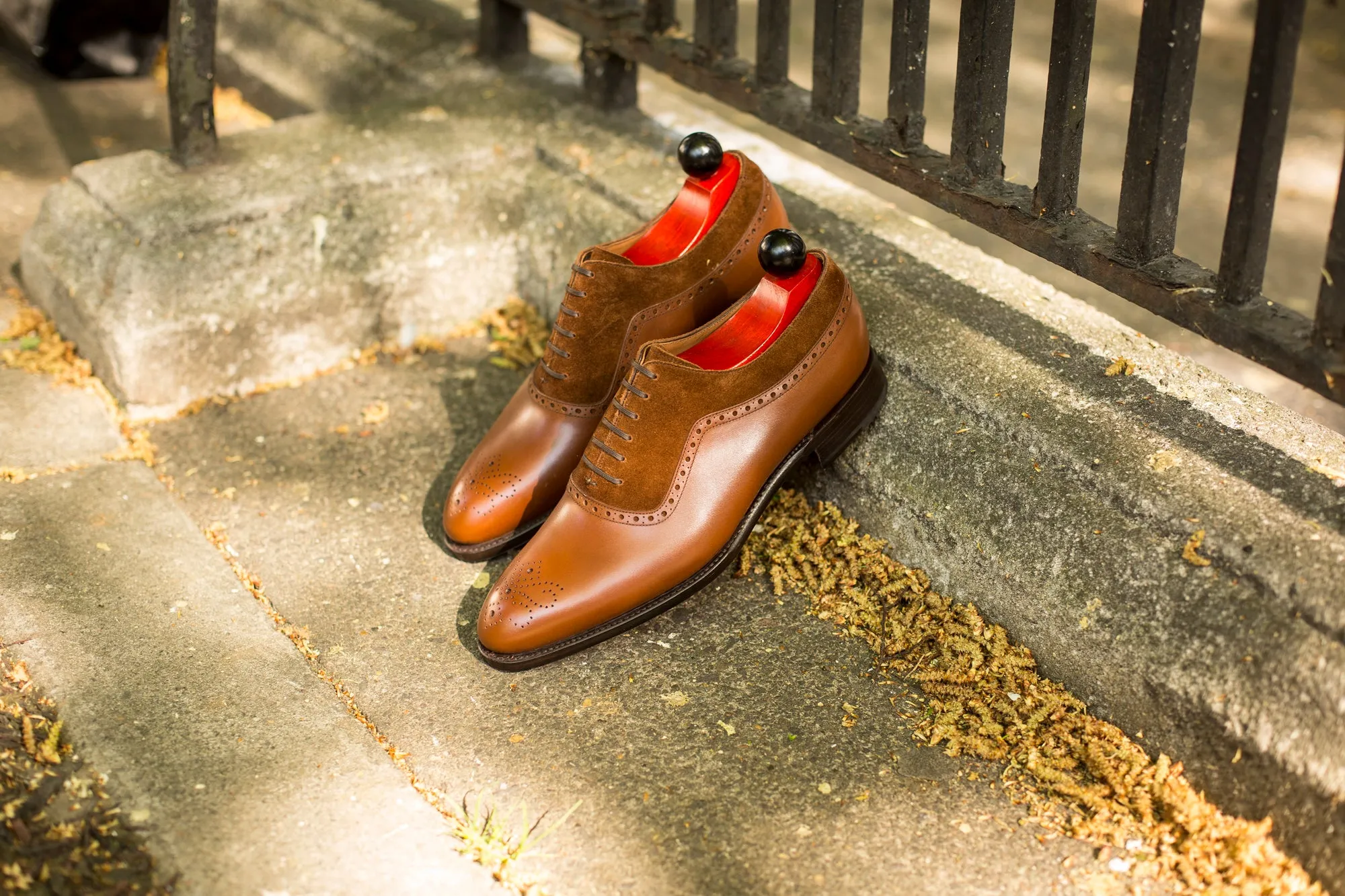 Roosevelt - MTO - Caramel Calf / Snuff Suede - NGT Last - Single Leather Sole