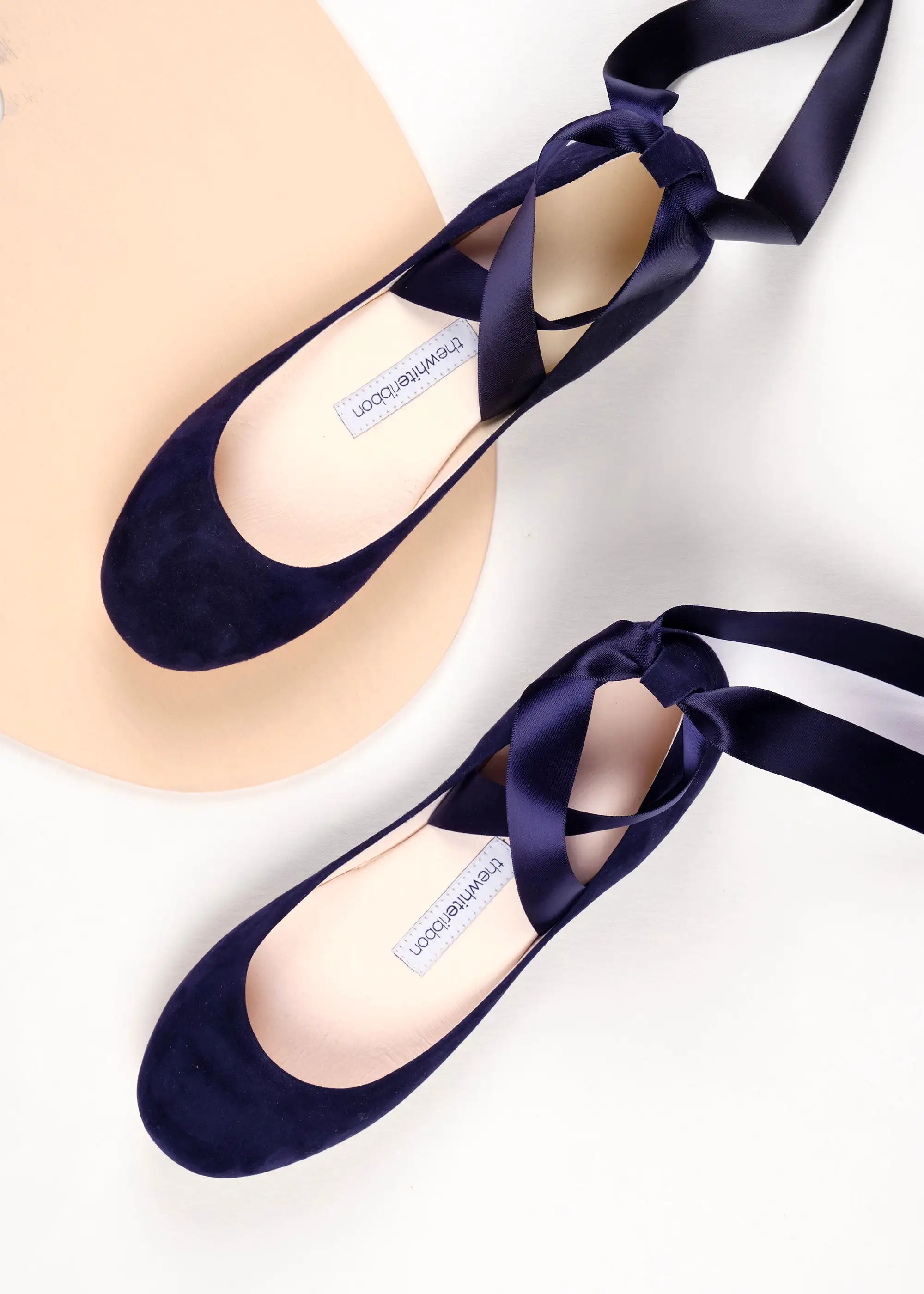 SIENNA BALLET FLATS - NAVY NUBUCK