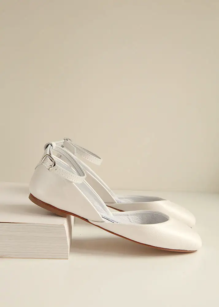 Special edition LUNA BALLET FLATS – PEARL IVORY