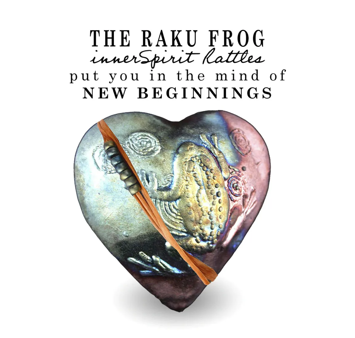 The Raku Frog Heart Rattle