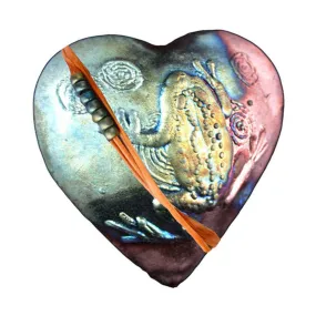 The Raku Frog Heart Rattle