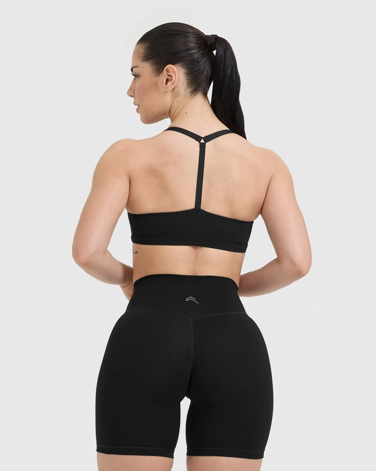 Timeless Square Neck Sports Bra | Black