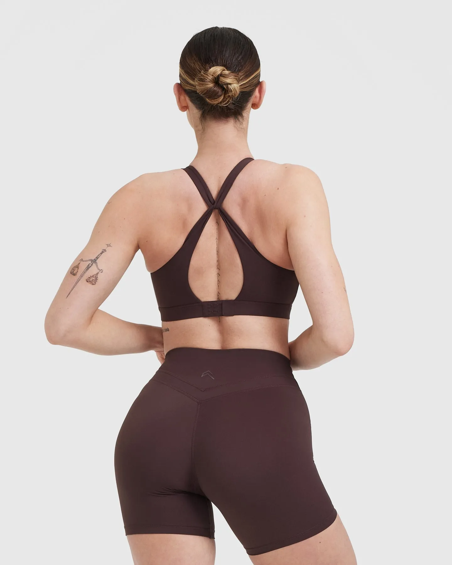 Unified Layered Sports Bra | Plum Brown