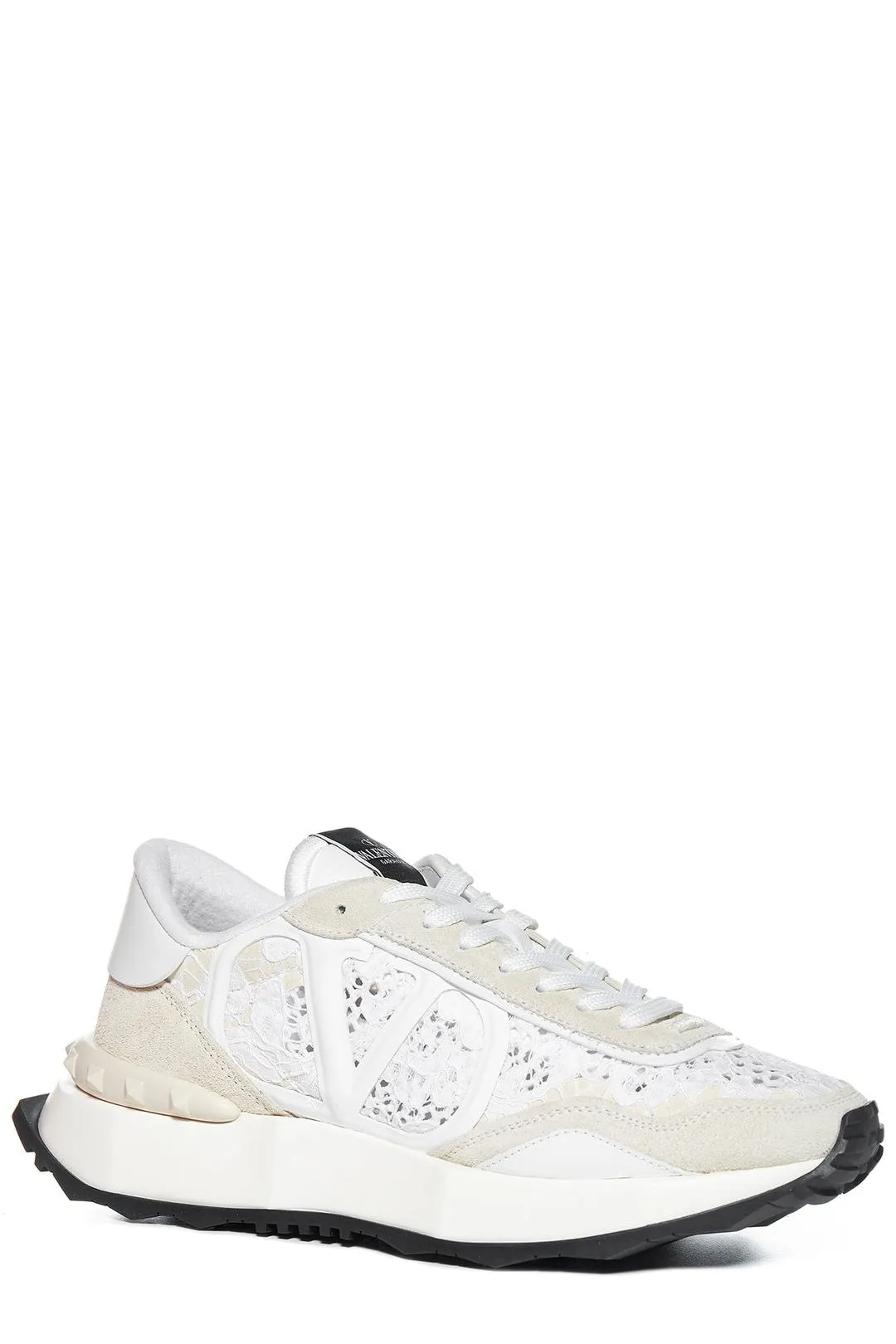 Valentino Garavani Rockstud Lace-Up Sneakers