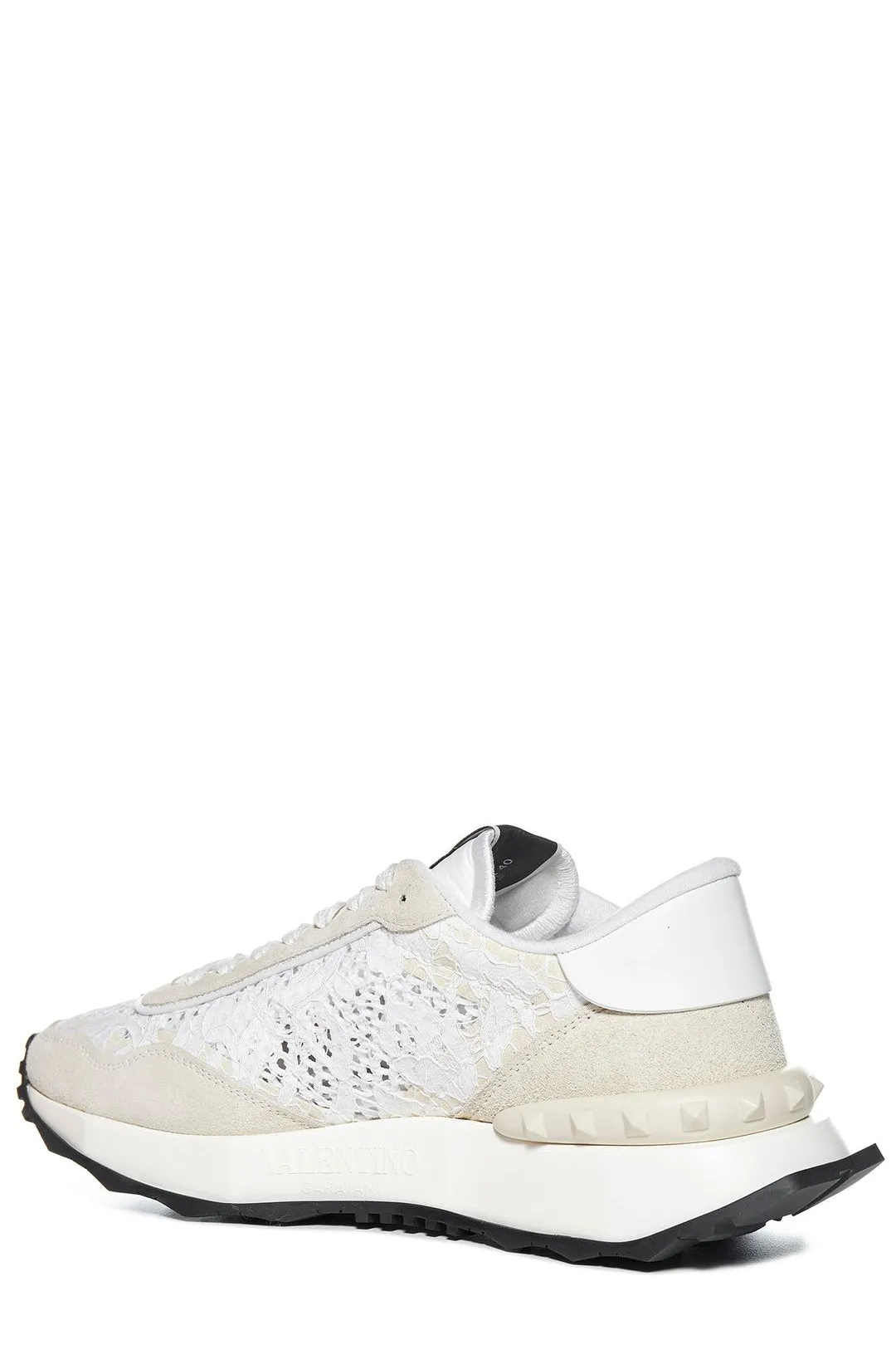 Valentino Garavani Rockstud Lace-Up Sneakers