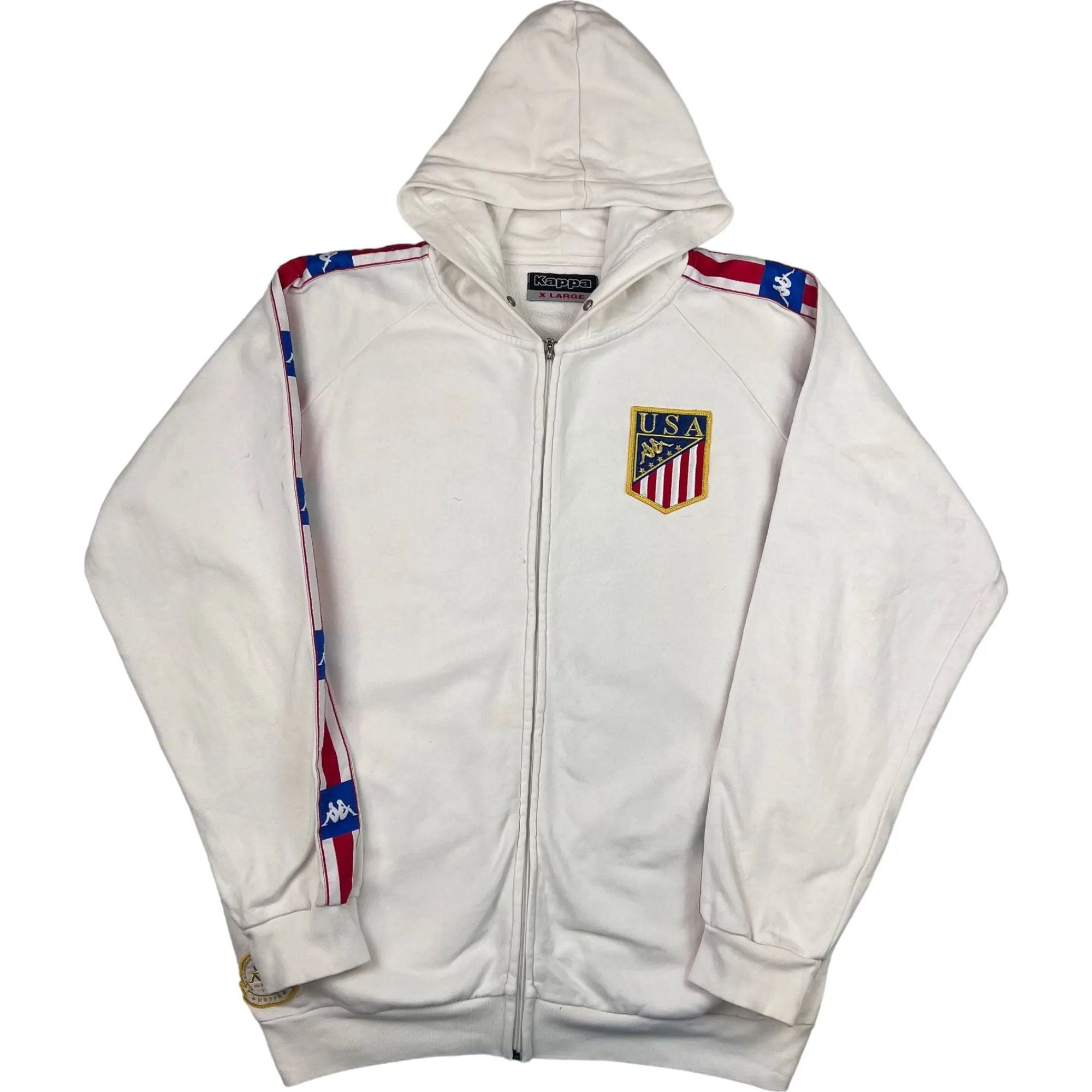 Vintage 80's Kappa Team USA 1988 Olympics Sweatshirt White Rare