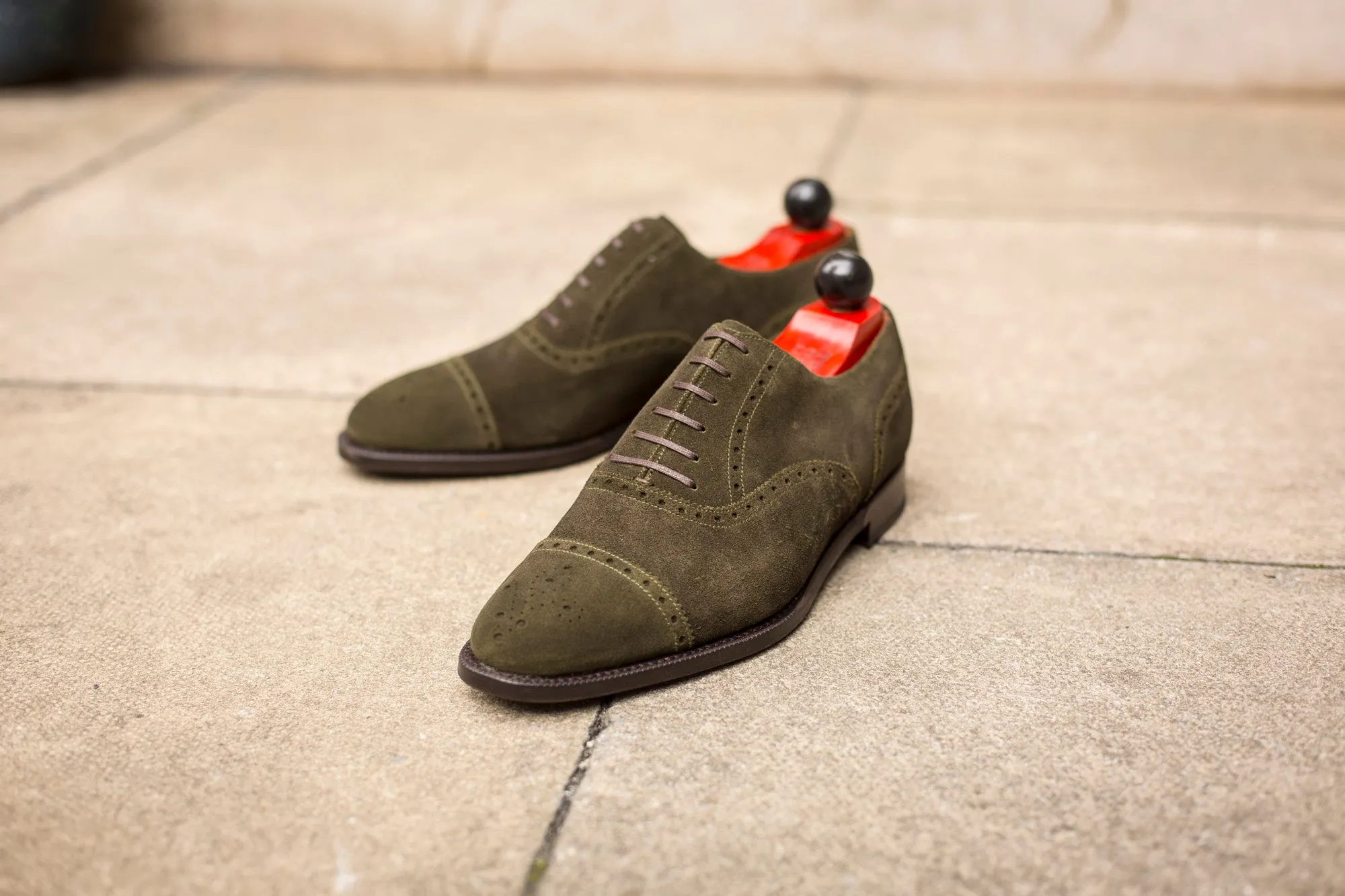 Windermere - MTO - Dark Olive Suede - TMG Last - Single Leather Sole