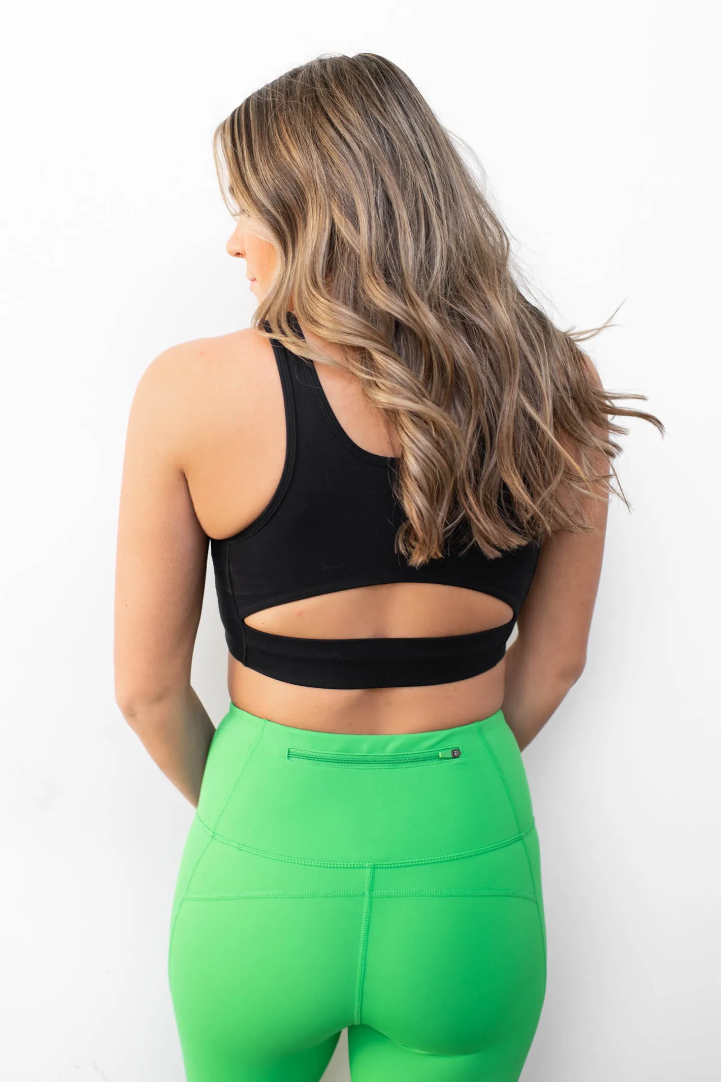 Workout Cutie Black Cut Out Sports Bra