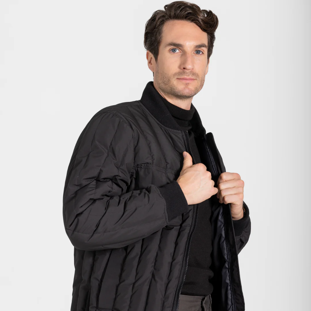 Wuxly Passage Bomber Men's Black - A One Clothing