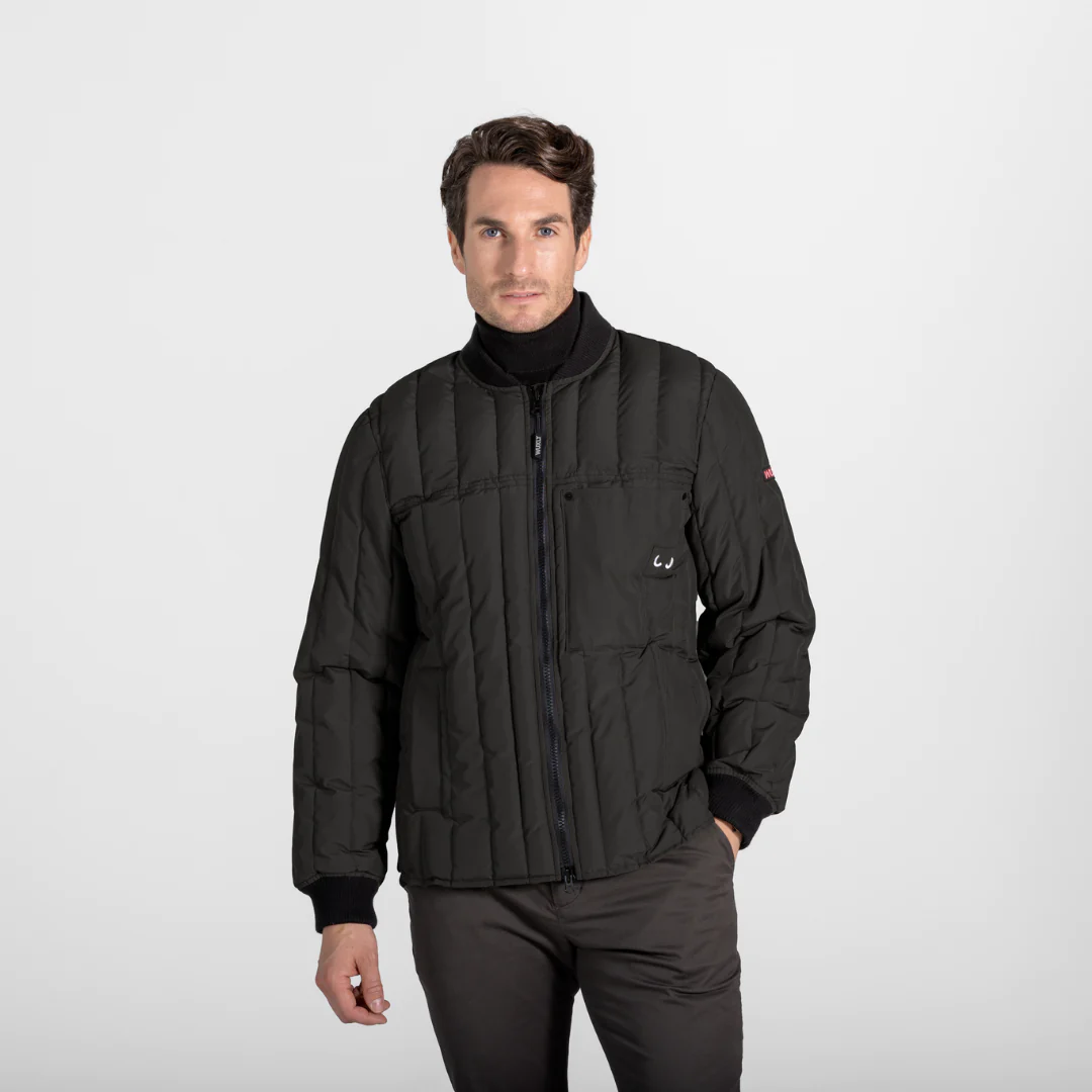 Wuxly Passage Bomber Men's Black - A One Clothing